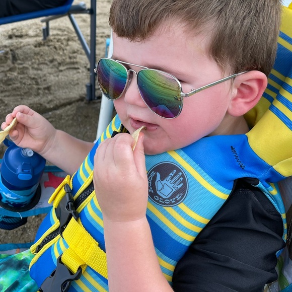 J. CREW Kids Sunglasses Aviator Unisex Rainbow - Picture 2 of 6